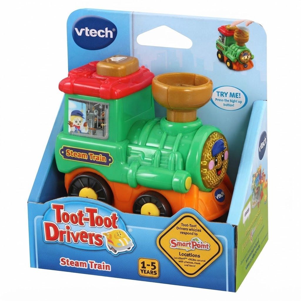 VTech Toot-Toot Drivers Steam Train - Interactive Musical Toy for Toddlers, Light-Up Vehicle