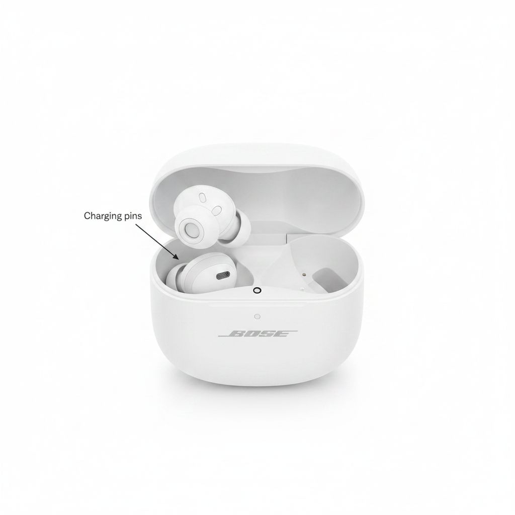 Bose QuietComfort Ultra Wireless Earbuds, Noise Cancelling, Spatial Audio, Bluetooth, Premium Sound - White
