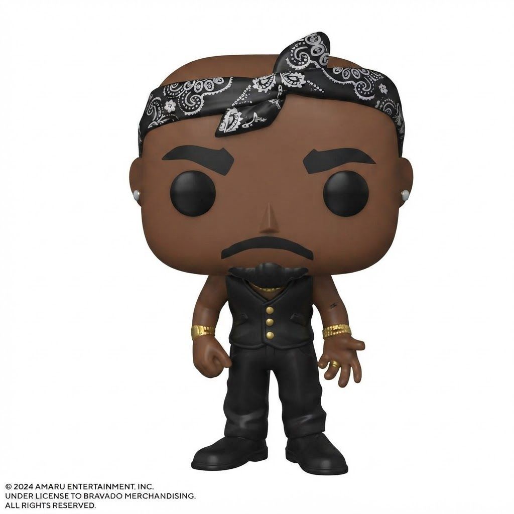 Funko Pop! Rocks Tupac Vinyl Figure #01 - Iconic Music Collectible, Official Tupac Shakur Merch
