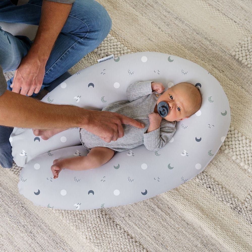Doomoo Seat'N Swing Bean Bag Chair, Safety Top With Harness Support, Soft And Incredibly Comfortable Seating - Blue