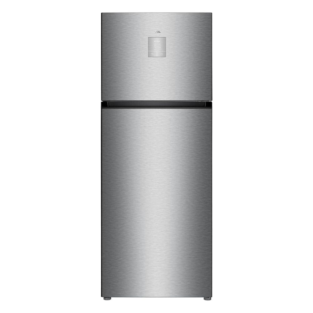TCL Double Door Refrigerator, 605L, No Frost, Electronic Touch Display, Twist Ice Maker, Stainless Steel | P605TMN