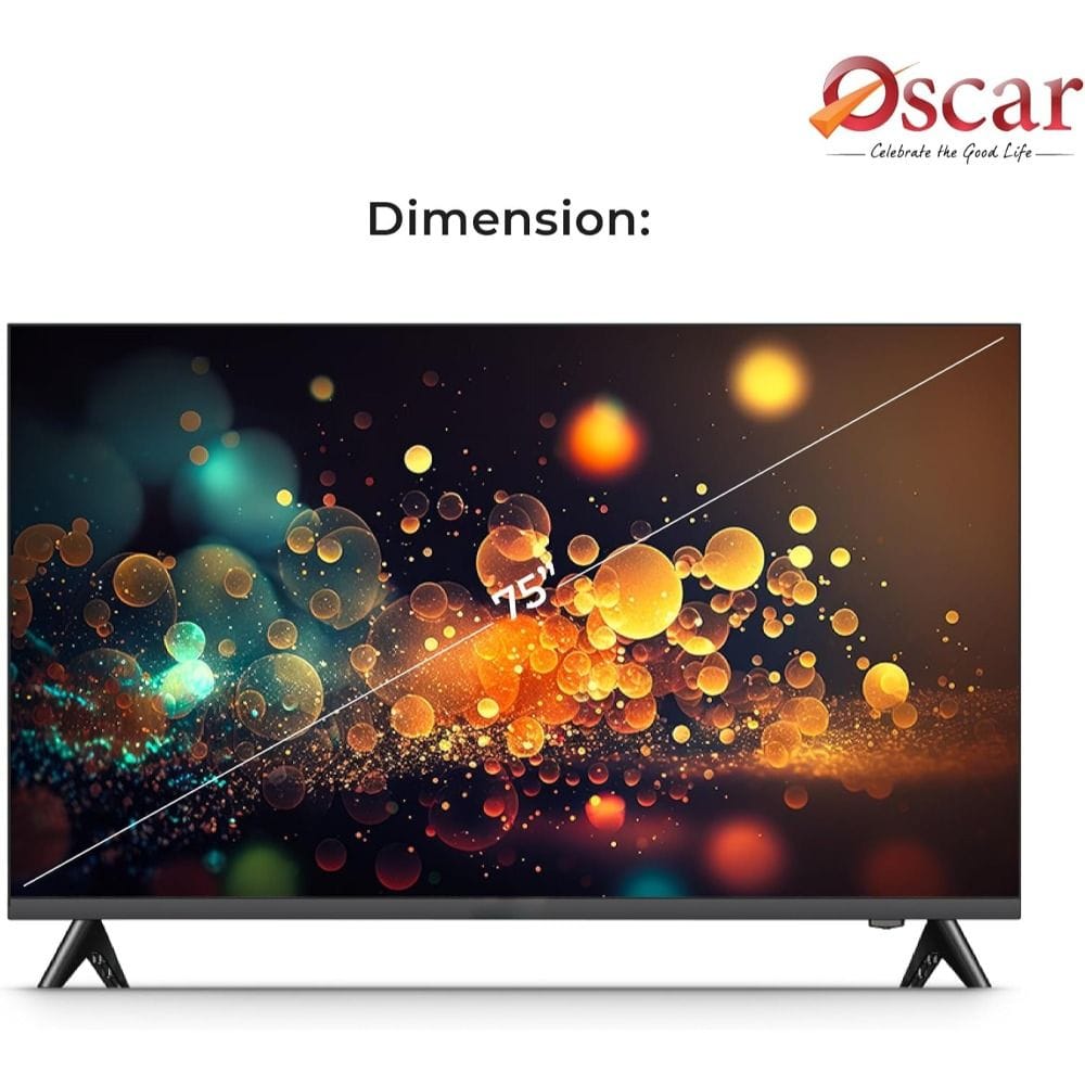 Oscar 75 inch Frameless UHD 4K WebOS Smart TV - Magic Remote, Bezel-Less Design | OS75LW4KM 