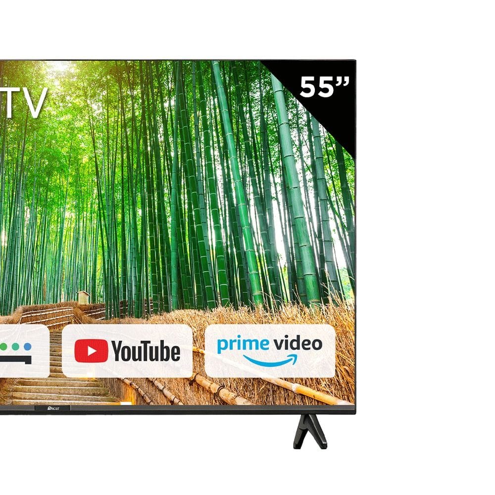 Oscar 55" Frameless 4K UHD Google Smart TV, HDR10, Voice Remote with Google Assistant, DVB-T2/S2 & CI Slot | Azeri - OS55G4KA