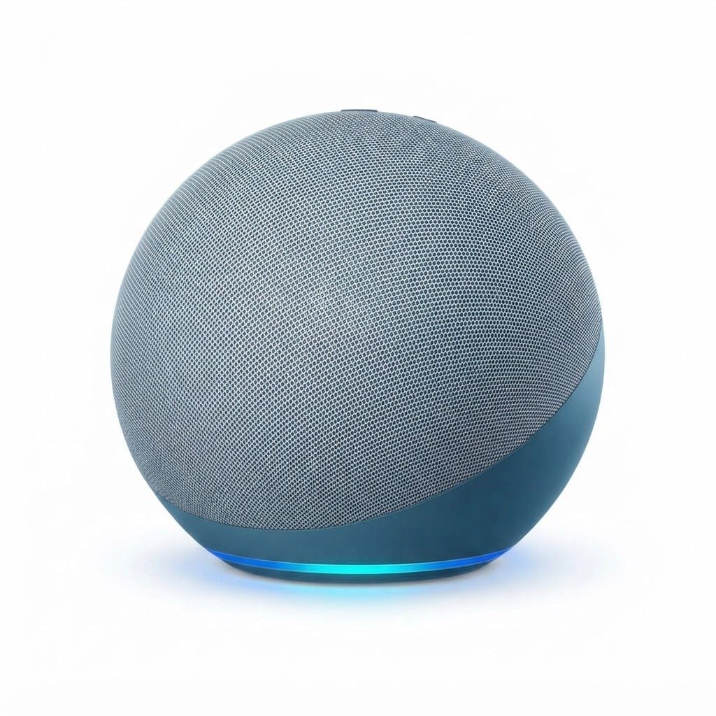 Amazon Echo (4th Gen) Smart Bluetooth Speaker with Alexa, Premium Sound, Built-In Smart Home Hub, Zigbee, Wi-Fi Voice Control