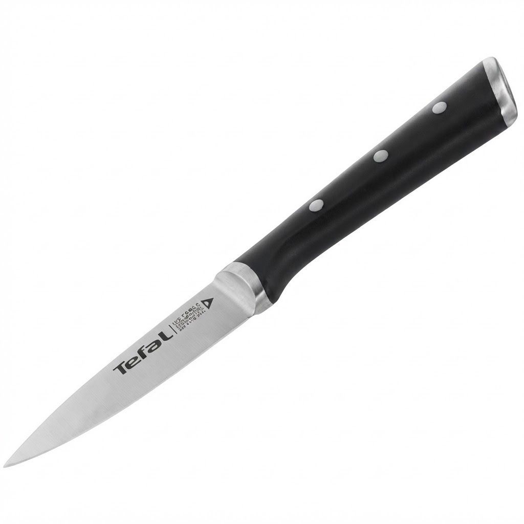 Tefal Ice Force 9cm Paring Knife - German Stainless Steel Blade, Ice Force Technology, Long-Lasting Sharpness, Precision Peeling & Cutting | K2320514