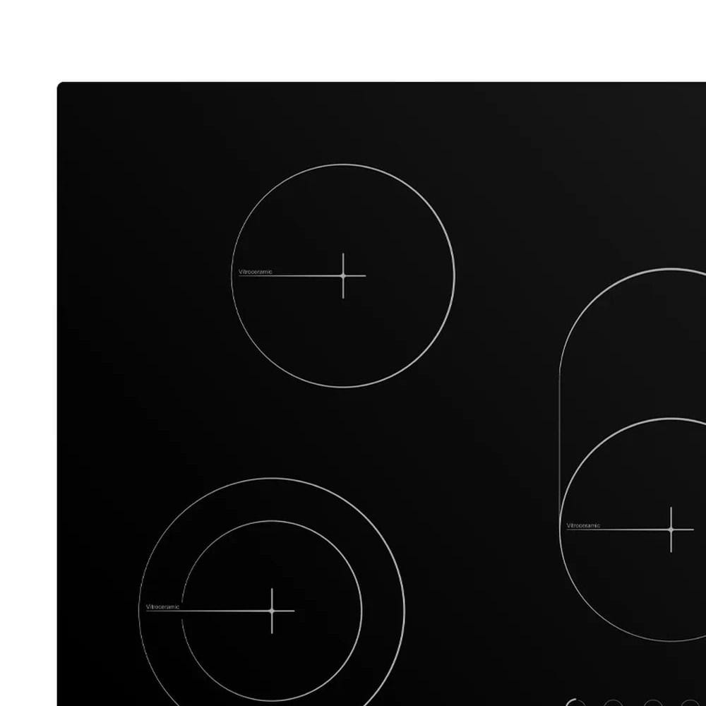 Simfer 90cm Built-In Ceramic Hob, Touch Control, 5 Cooking Zones, Vitroceramic Cooktop, Black Ceran Glass | Black - H 9050 DEBSP