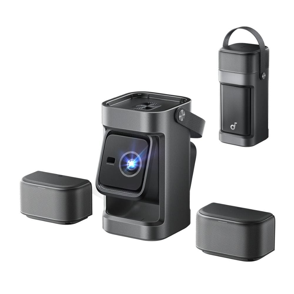 Anker Soundcore Nebula P1 Projector, 1080P, 650 ANSI Lumens, Detachable Speakers, Google TV | Black