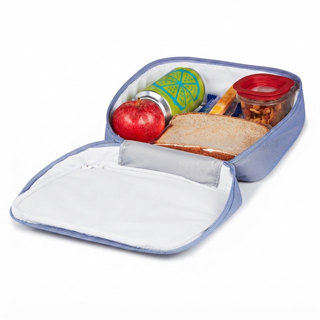 JanSport Lunch Break Insulated Lunch Bag, Large Lavender Ash, Thermal Food Carrier Insulated Synthetic Fabric, Insulated Main Compartment