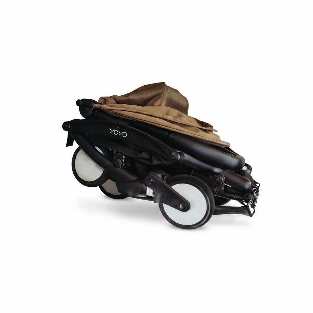 Stokke YOYO3 Compact Travel Stroller, Lightweight Foldable Baby Stroller for 6 Months+, Cabin-Friendly Design, High-End Durability in a Super-Compact Frame | Black