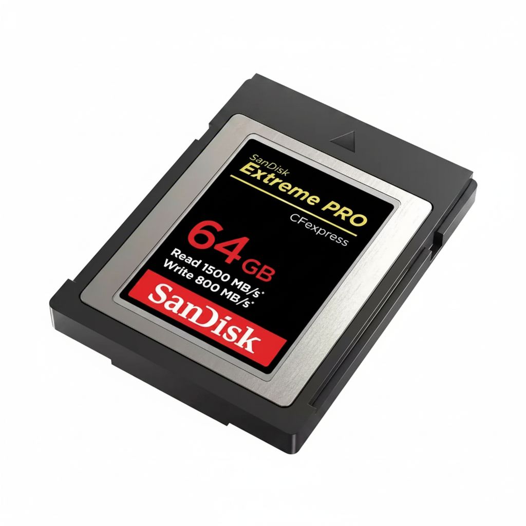 SanDisk Extreme Pro CFexpress Card Type B 64GB, 1500MB/s Read, 800MB/s Write, SDCFE-064G-GN4NN -Black 
