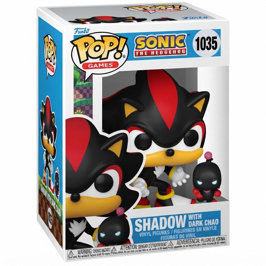Funko Pop! & Buddy: Sonic the Hedgehog - Shadow the Hedgehog with DChao Vinyl Figure - Collectible 3.75 inches