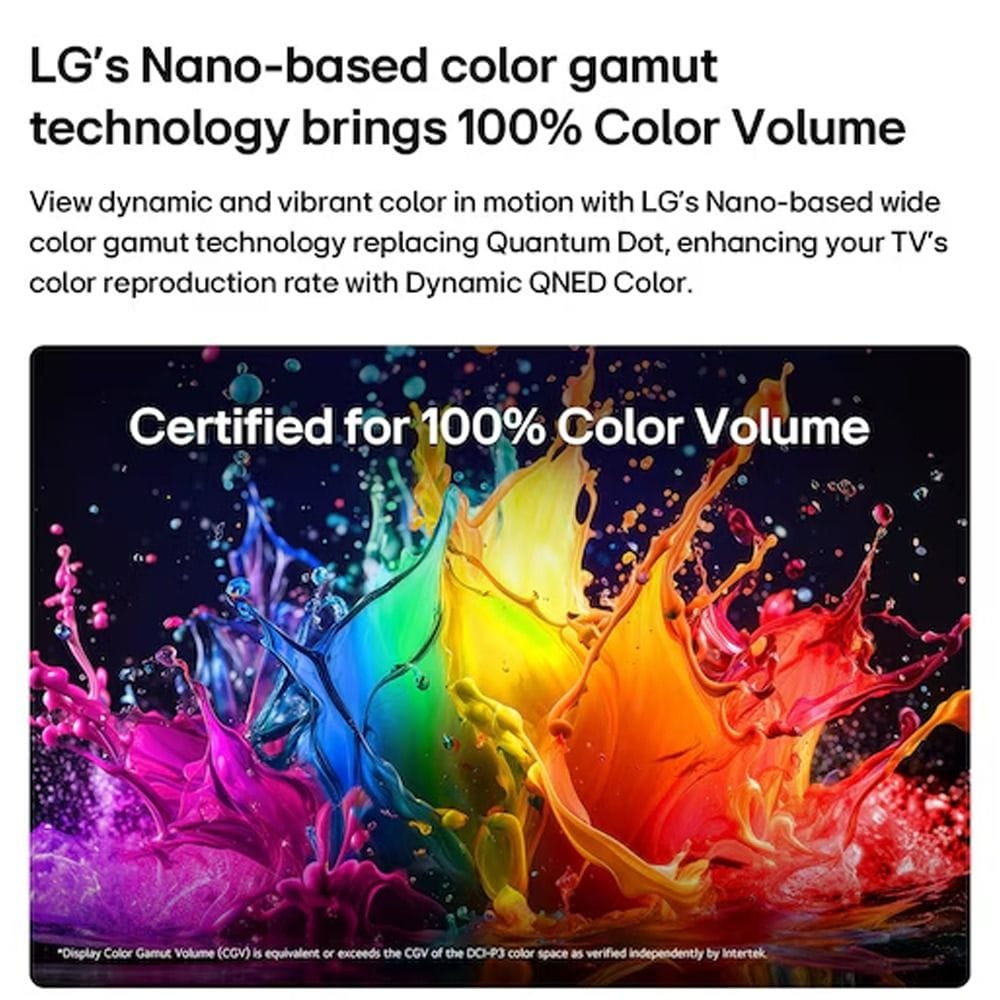 LG 65 Inch AI QNED Mini LED 4K Smart TV - Dynamic QNED Color, Alpha 7 AI Processor Gen9, 60Hz VRR, WebOS | 65QNED72B6T.AMRG 