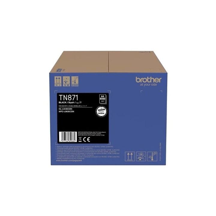 Brother Standard Yield Toner, For HL-L9430CDN, MFC-L9630CDN, Consistent Output, Easy Installation, Printer Protection - Black - TN-871BK