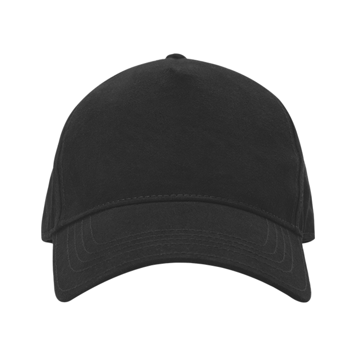 قبعة قطنية مطبوعة بتصميمك الشخصي – أسود