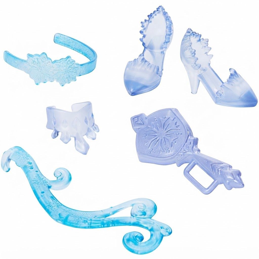 Mattel Disney Frozen Spin & Reveal Elsa Fashion Doll Set JBG59, Magical Twist Reveal with 11 Surprises, Multicoloured