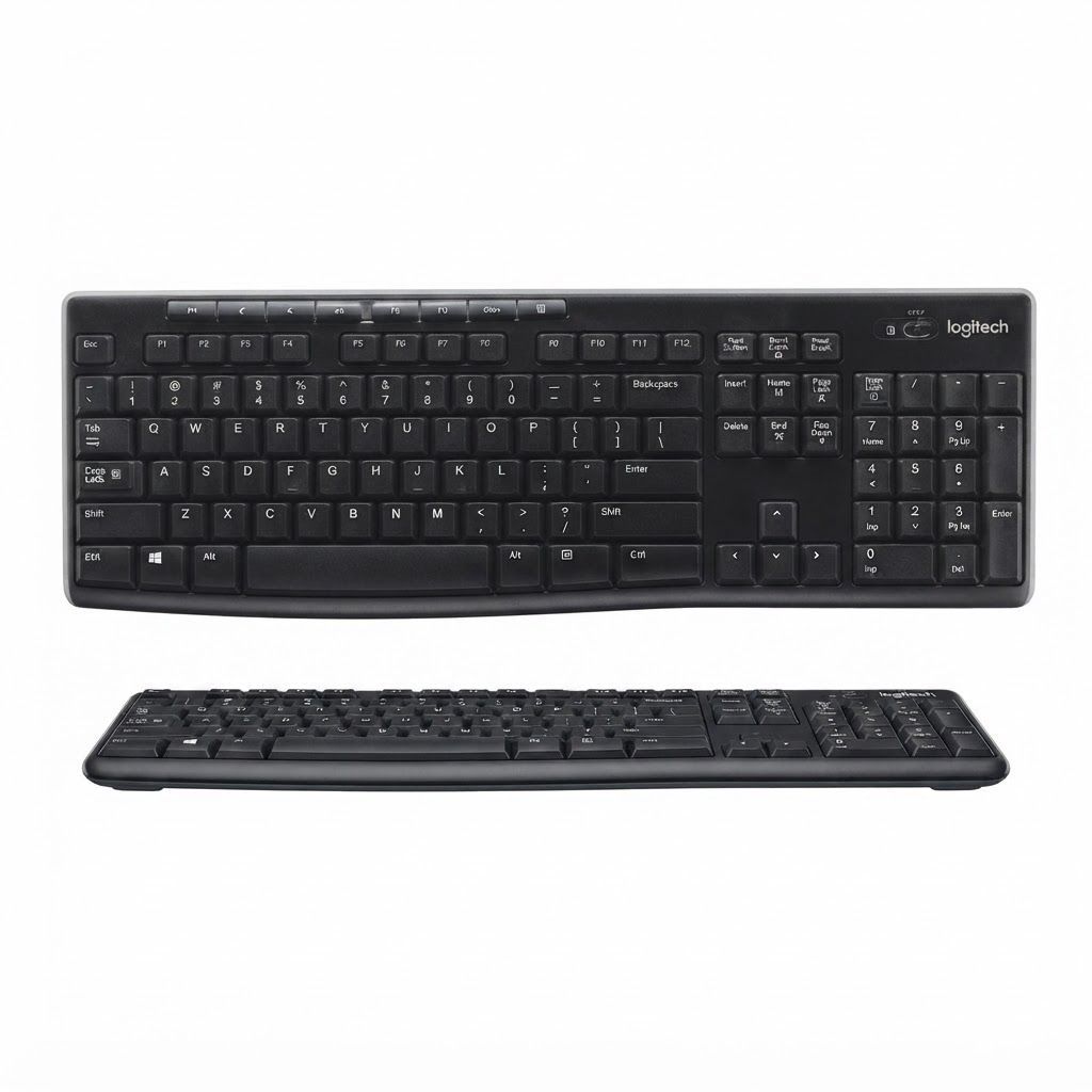 Logitech MK270 Wireless Keyboard and Mouse Combo - Reliable 2.4 GHz Connectivity, Long Battery Smooth Optical Tracking