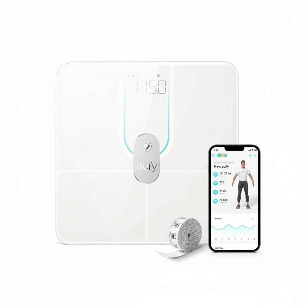 eufy Smart Scale P2 Pro Wi-Fi & Bluetooth Body Composition Scale, 16 Body Metrics, High-Precision Sensors, App Sync