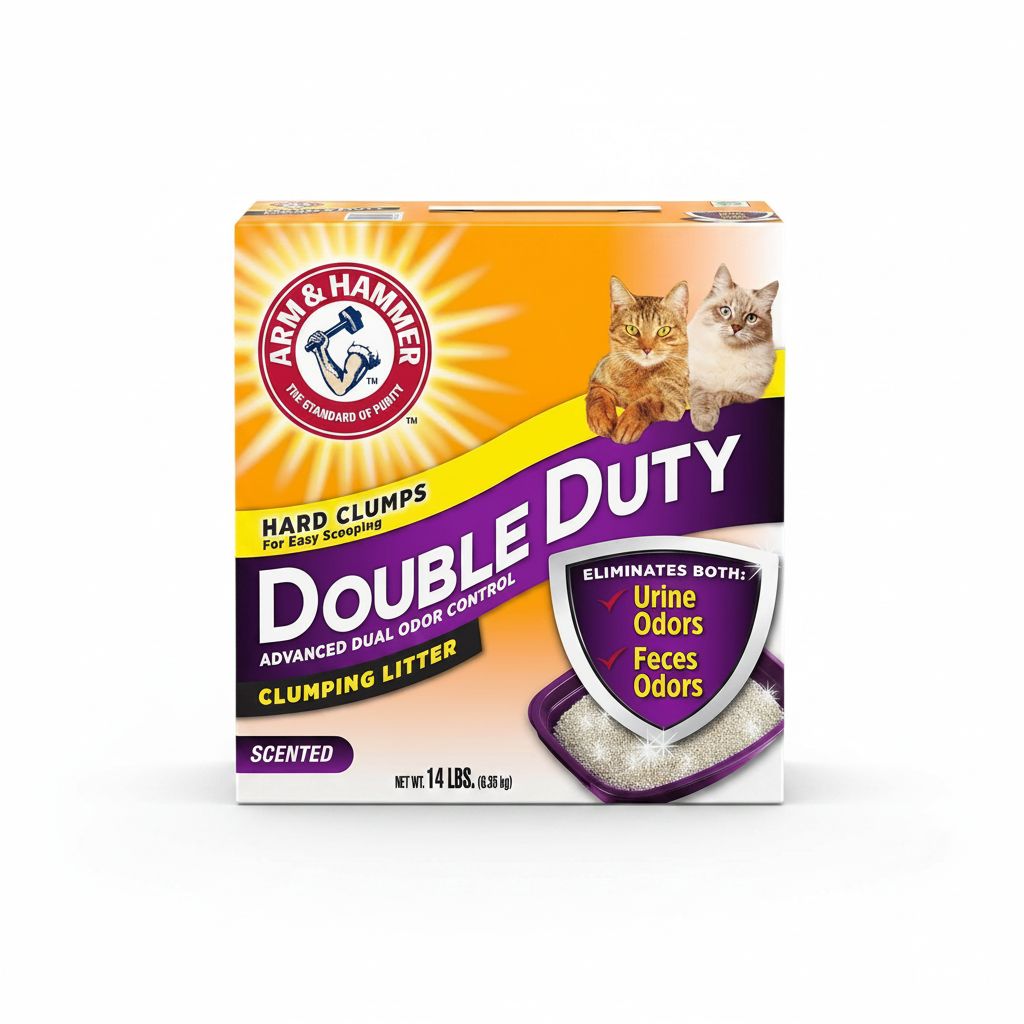 ARM & HAMMER Double Duty Clumping Cat Litter - 6.35KG Odor Control