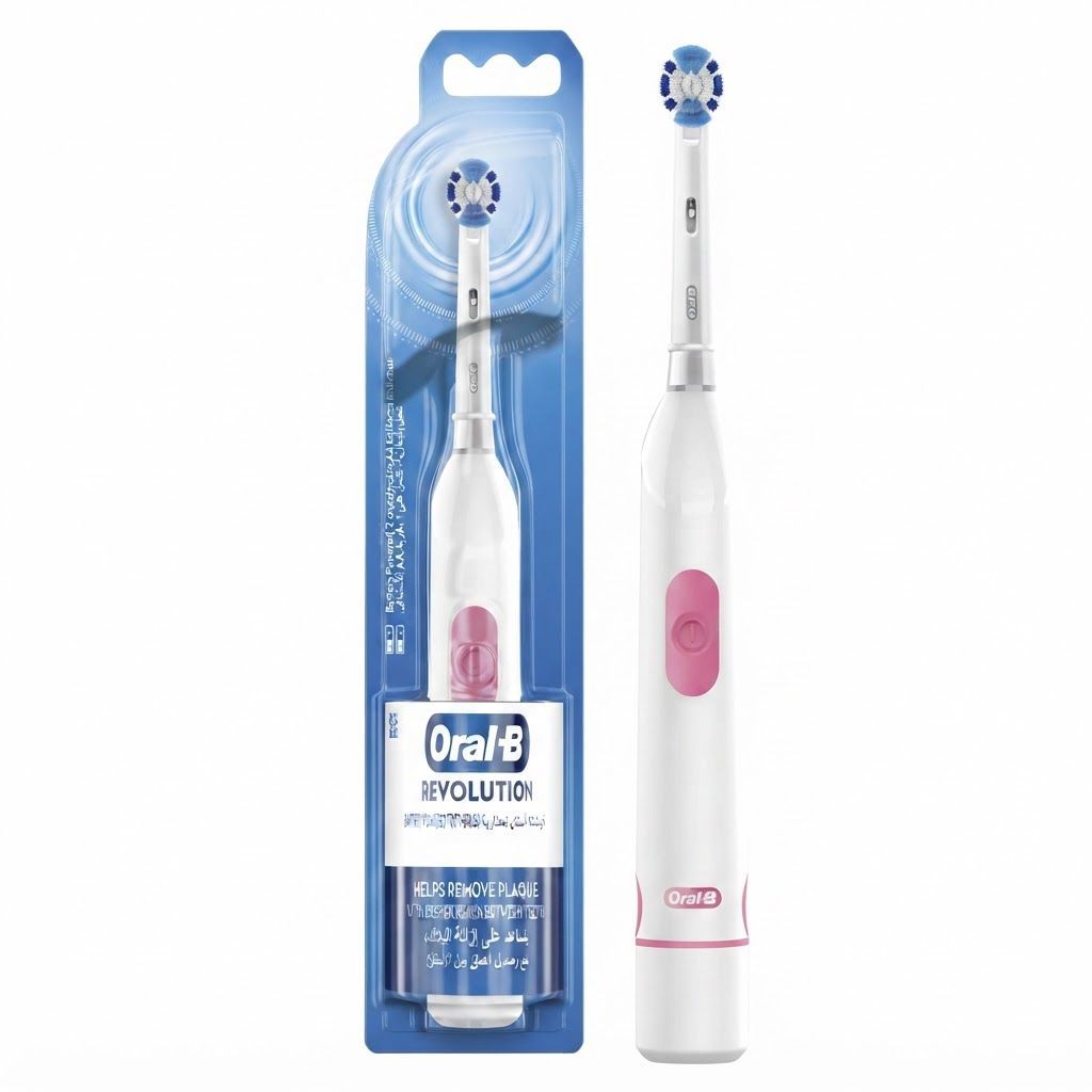 Oral-B DB 400.010 Battery Powered Toothbrush, White - 2-Minute Timer, 2D Oscillating Technology