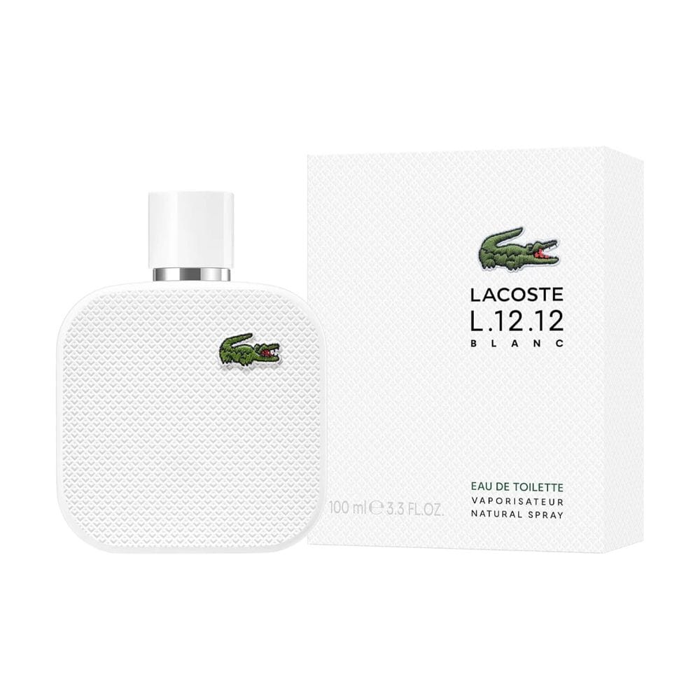 لاكوست إل 12.12 بلانك أو دو تواليت 100 مل - عطر رجالي خشبي عطري بالجريب فروت وإكليل الجبل وخشب الأرز | 3386460149082