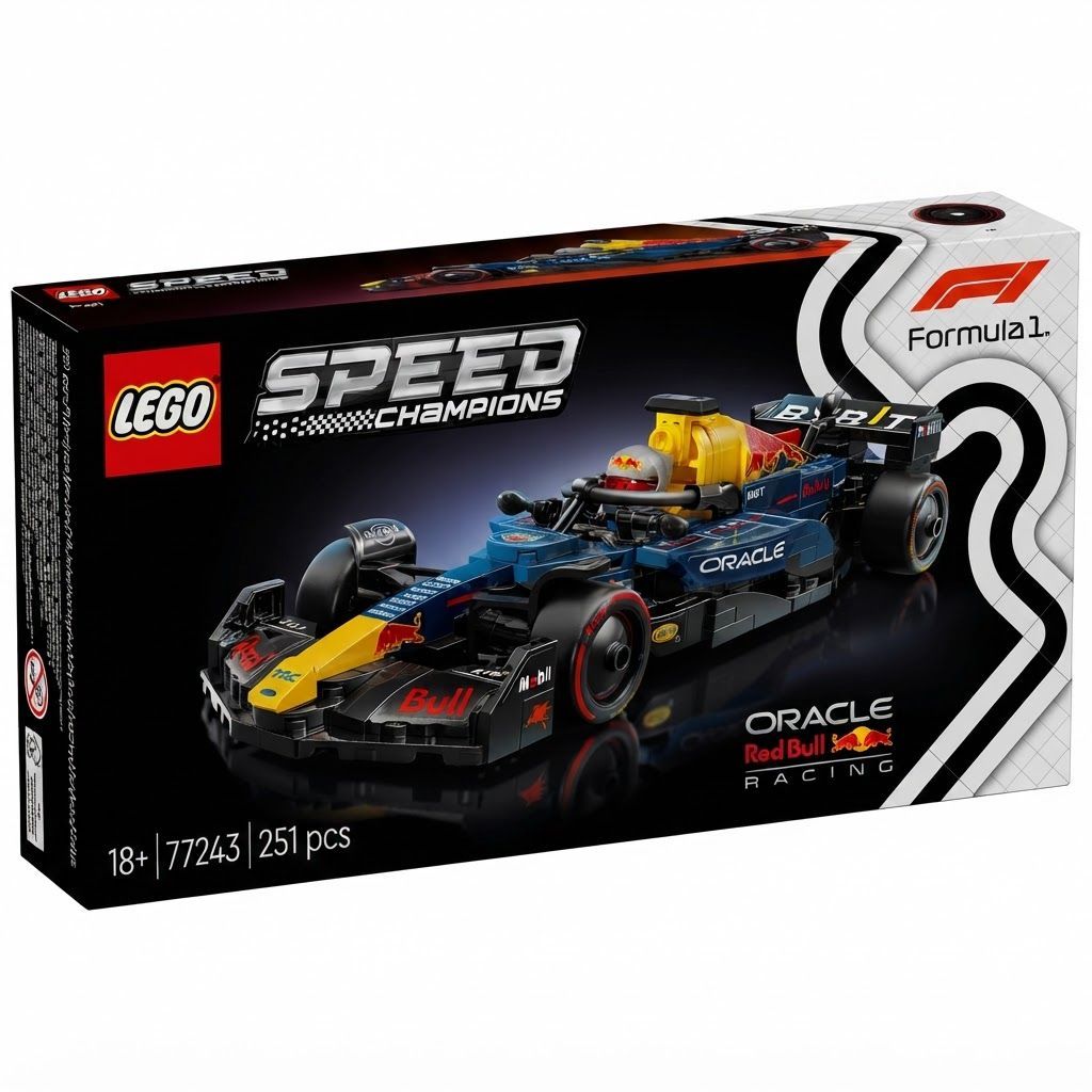 LEGO Speed Champions Oracle Red Bull Racing RB20 F1 Race Car - 2024 Formula 1 Model Building Formula 1 / Red Bull Racing, 1x F1 Driver