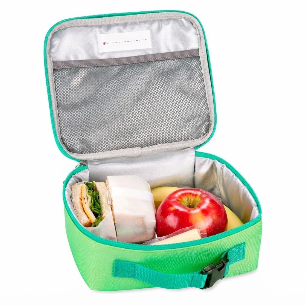 Skip Hop Zoo Octopus Lunch Bag 3+ Years, Spacious and Lightweight Lunchbox With Mesh Bottle Pocket, Easy-Carry Handle, Secure Flap Closure - Multicolour