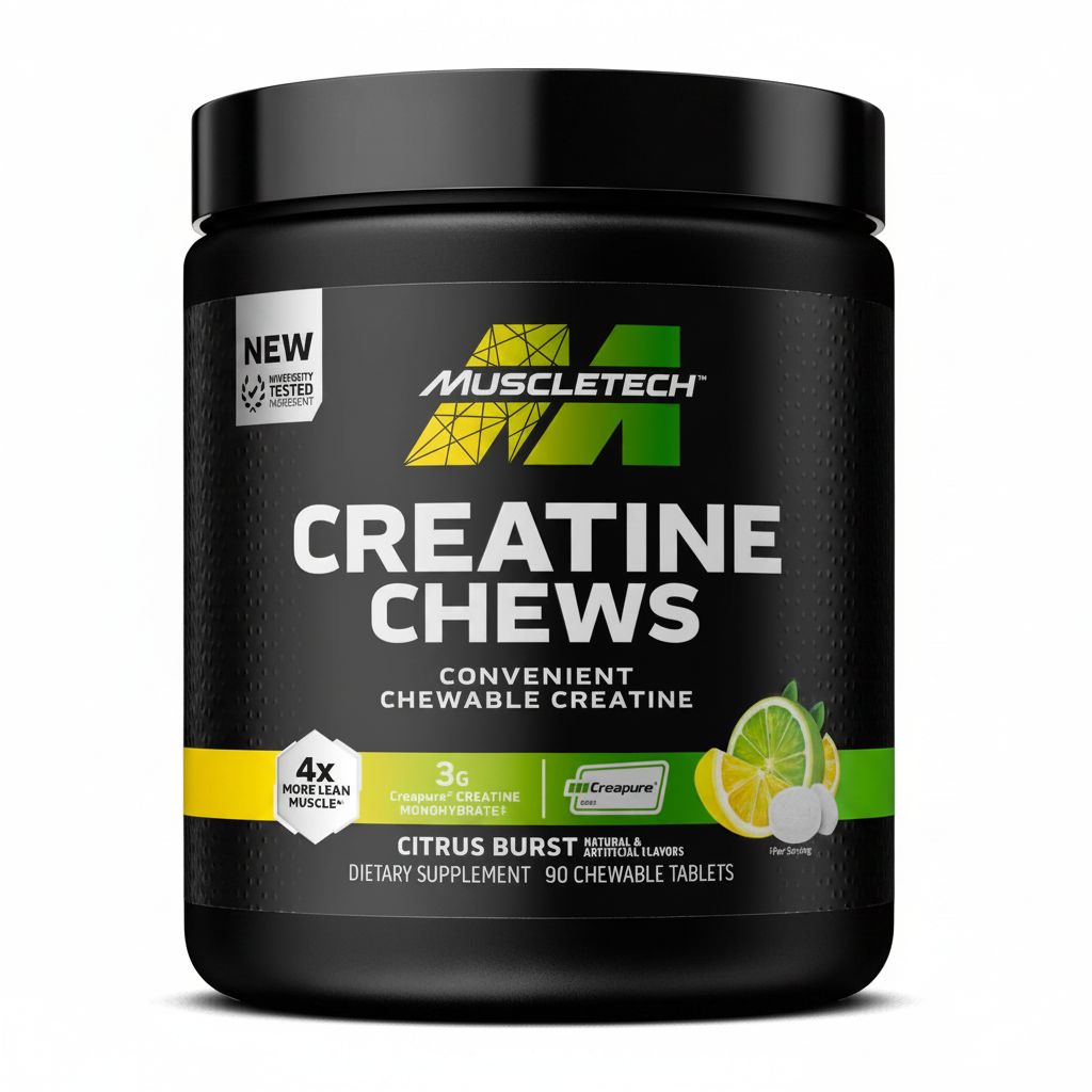 Muscletech Creatine Chews - Creapure Monohydrate for Muscle & Energy Boost