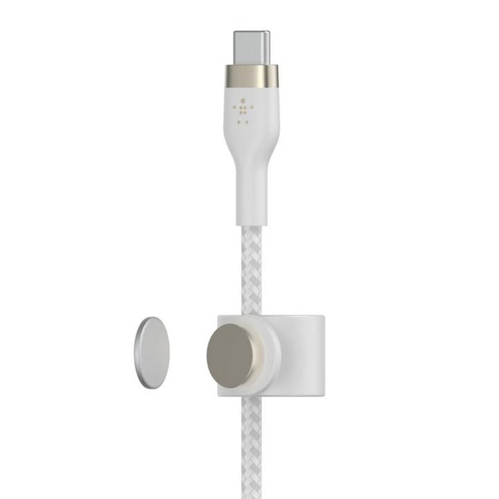 Belkin Silicone Braided Cable Lightning to USB-C 3 m | White | CAA011BT3MWH
