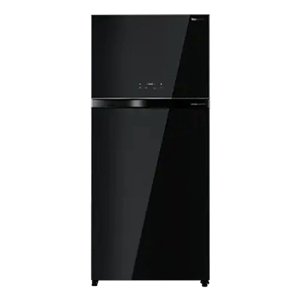Toshiba Double Door Refrigerator, 835L, Inverter Compressor, No Frost, Automatic Ice Maker | Black Glass | GR-RT835WE-PGF(XK)
