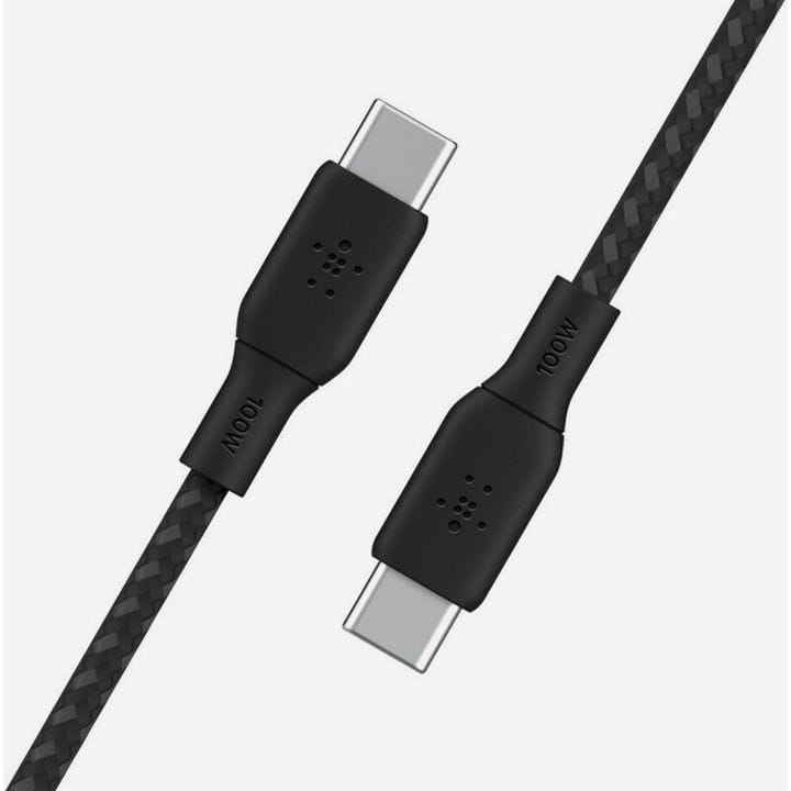 Belkin Braided USB-C to USB-C 2.0 Cable 100 W 3 m | Black | CAB014BT3MBK