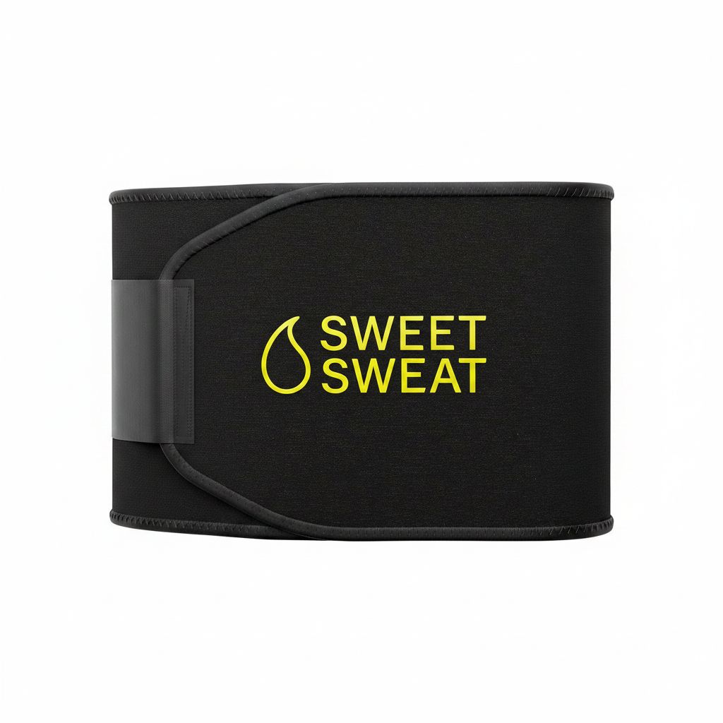 Sports Research Sweet Sweat Waist Trimmer for Men & Women - Adjustable Fitness Band