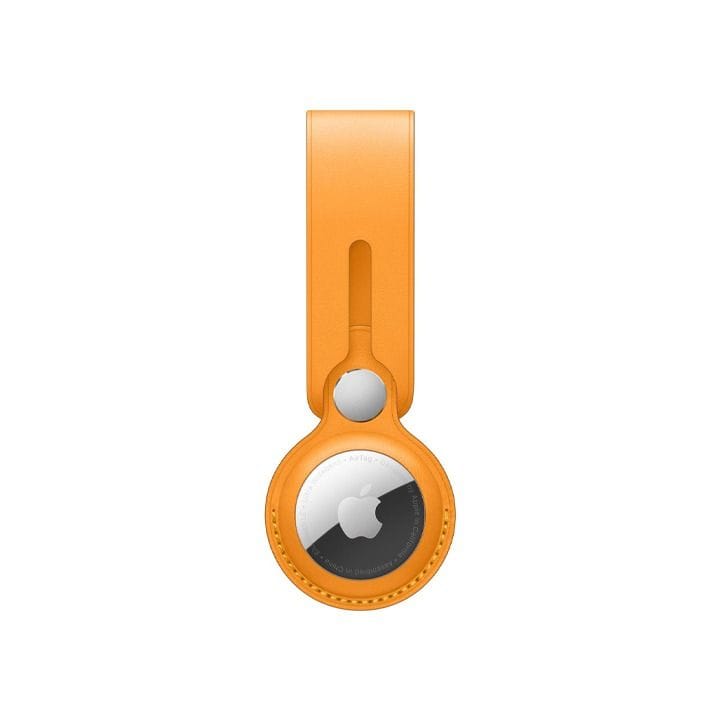 Apple AirTag Leather Loop, Stylish And Functional, Lightweight And Practical, Loop Design for Easy Attachment - California Poppy