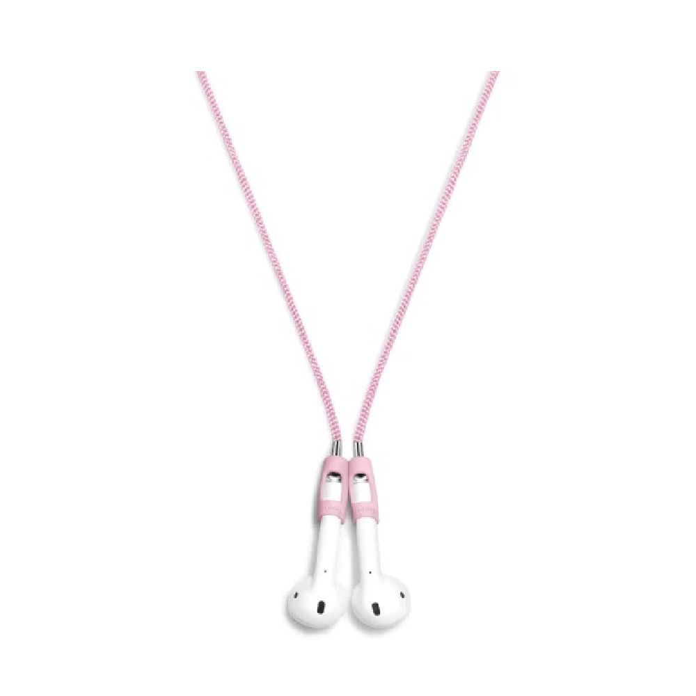 Tapper Magnetic Nylon Strap for AirPods Pink, Lightweight 67cm Anti-Loss Earbuds Strap, Compatible with AirPods 1st 2nd 3rd Gen & AirPods Pro