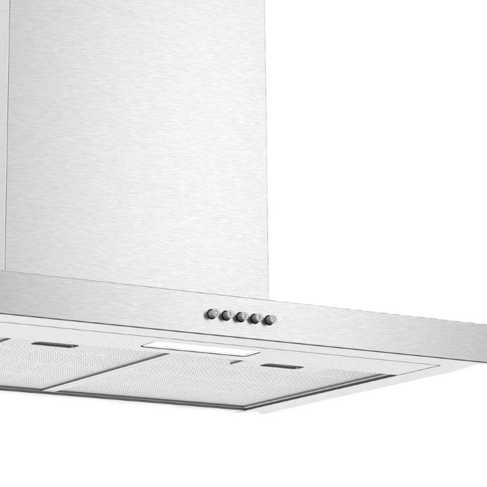 Simfer 60cm Wall-Mounted Cooker Hood, 3 Speed Settings, Powerful Kitchen Ventilation, Modern Chimney Design | Stainless Steel - SMF8633