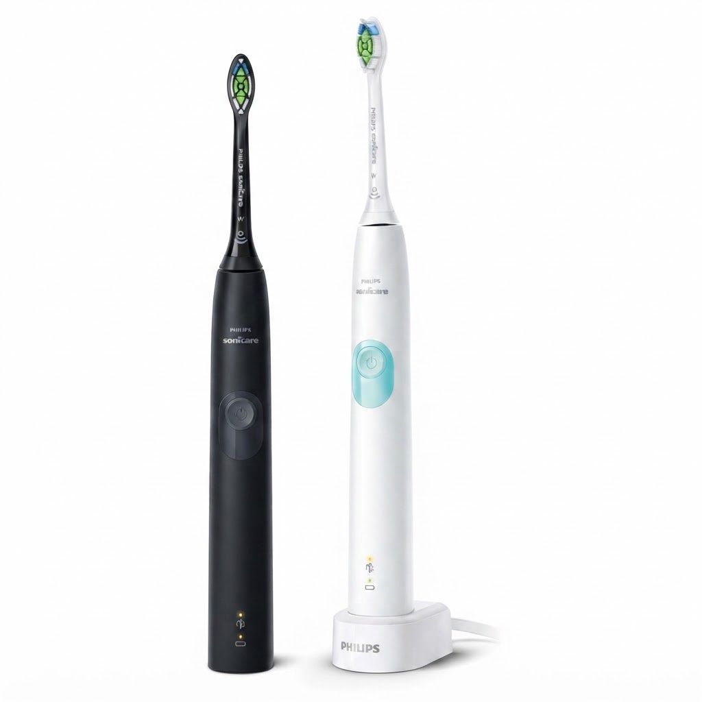 Philips Sonicare ProtectiveClean HX6450/05 Electric Toothbrush Dual Pack - Whiter Teeth in 1 Week