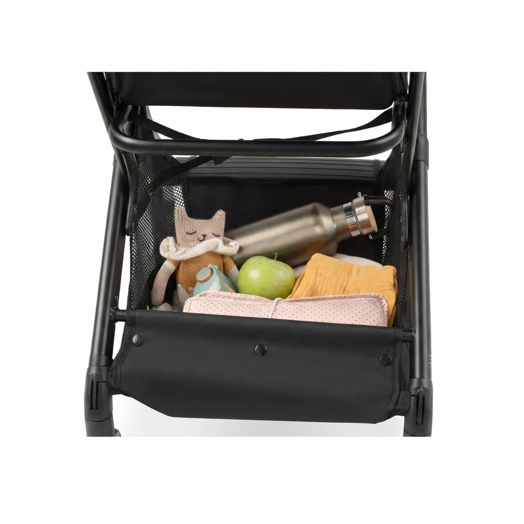 Hauck Travel N Care Plus Travel Buggy Lightweight Foldable Pushchair with Reclining Function, UV Protection, Sturdy Yet Portable Design for Busy Airports and City Streets | Black