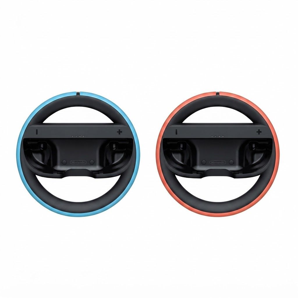 Nintendo Joy-Con 2 Wheel Pair, Ergonomic Steering Wheel Grips, Magnetic Joy-Con 2 Attachment, Racing Game Accessory Set | 45496321383