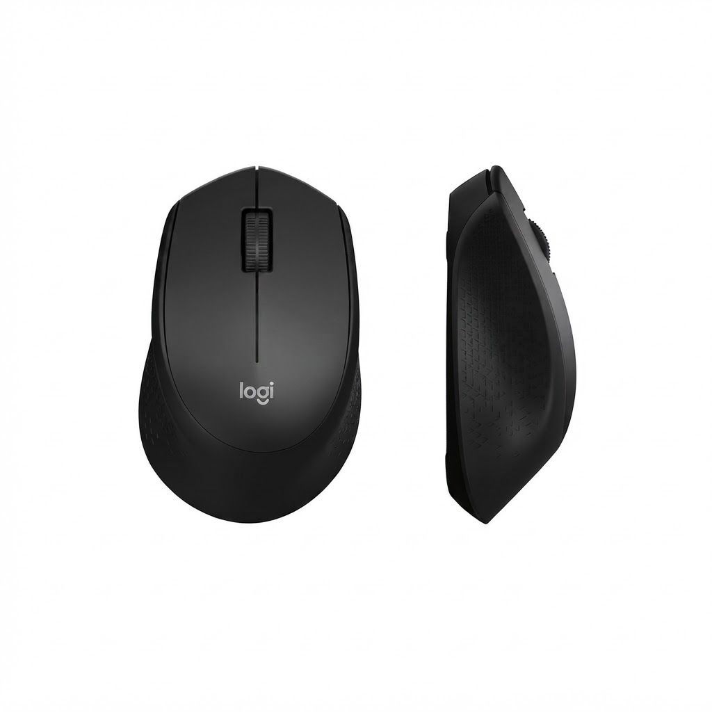 Logitech M330 Silent Plus Wireless Mouse - Ergonomic Optical Mouse with Silent Touch Technology