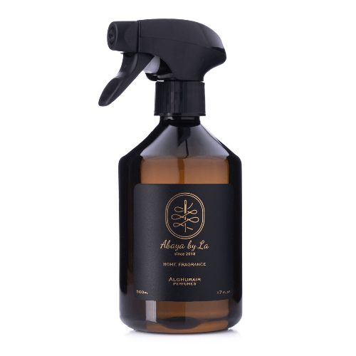 Al Ghurair L Abaya Home Fragrance, Premium Oud & Gardenia Air Freshener, Long-Lasting Luxury Home Scent - 500ml