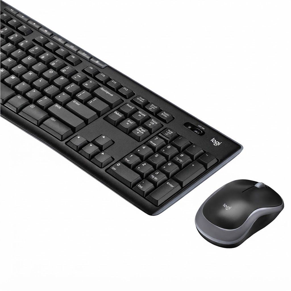 Logitech MK270 Wireless Keyboard and Mouse Combo - Reliable 2.4 GHz Connectivity, Long Battery Smooth Optical Tracking