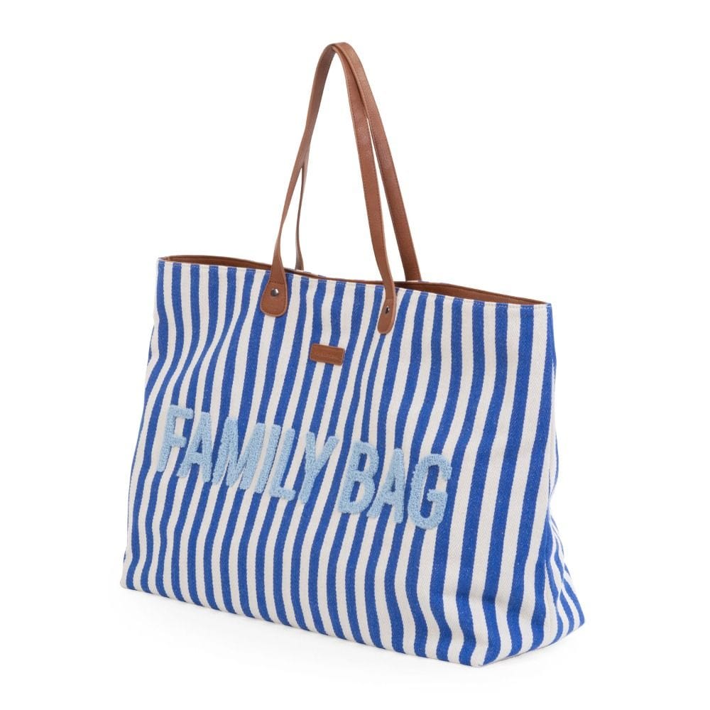 Childhome Nursery Family Bag, Large And Stylish Travel Bag, Detachable Pocket, Closes Easily Via Magnet - Light Blue