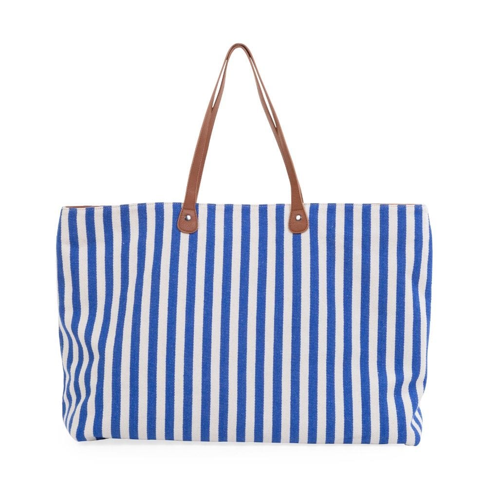 Childhome Nursery Family Bag, Large And Stylish Travel Bag, Detachable Pocket, Closes Easily Via Magnet - Light Blue