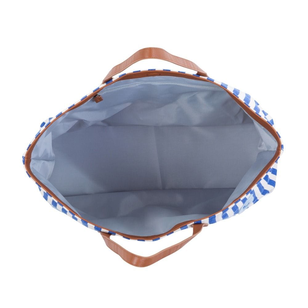 Childhome Nursery Family Bag, Large And Stylish Travel Bag, Detachable Pocket, Closes Easily Via Magnet - Light Blue
