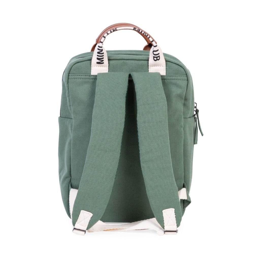 Childhome Mini Club Kids Backpack, Practical Storage Spaces, Playful And Stylish Design, Perfect Preschool Backpack - Green
