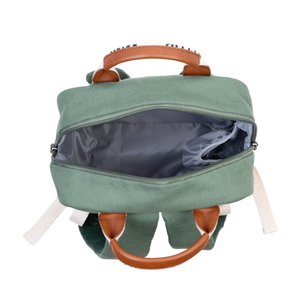 Childhome Mini Club Kids Backpack, Practical Storage Spaces, Playful And Stylish Design, Perfect Preschool Backpack - Green