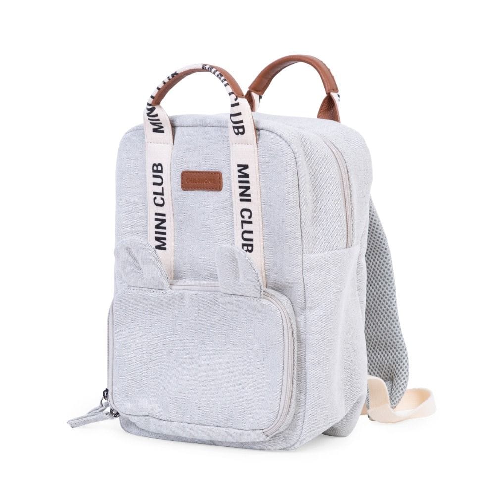 Childhome Mini Club Kids Backpack, Practical Storage Spaces, Playful And Stylish Design, Perfect Preschool Backpack - Off-White
