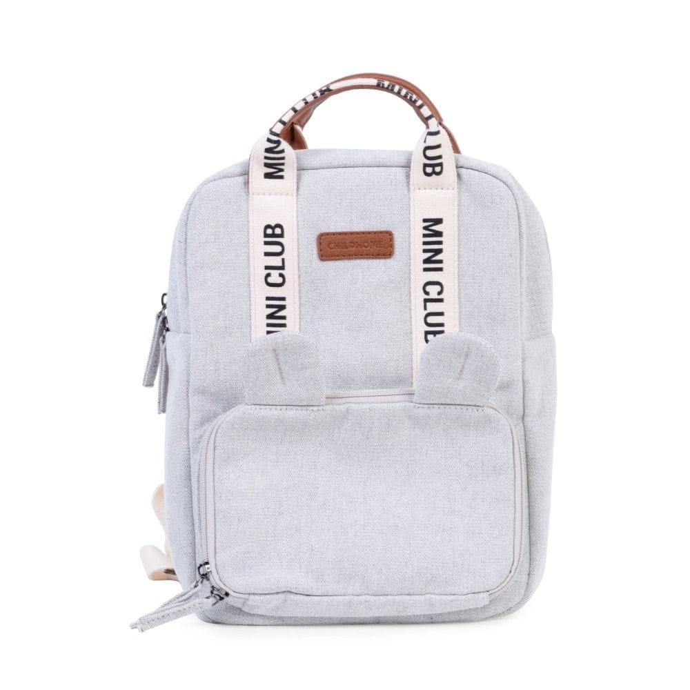 Childhome Mini Club Kids Backpack, Practical Storage Spaces, Playful And Stylish Design, Perfect Preschool Backpack - Off-White