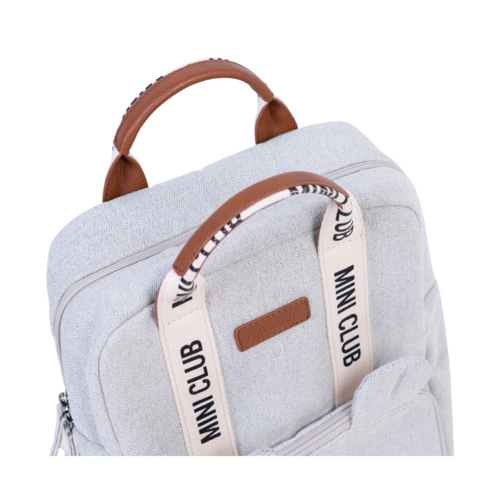 Childhome Mini Club Kids Backpack, Practical Storage Spaces, Playful And Stylish Design, Perfect Preschool Backpack - Off-White