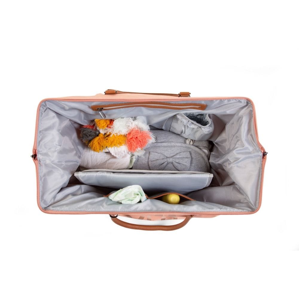 Childhome Big Mommy Bag, Multi-functional, Full Of Accessories, Ultra Practical, Large Capacity, Easy To Clean - Pink