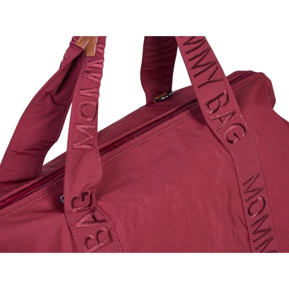 Childhome Signature Urban Mommy Bag, Multi-purpose, Full Of Accessories, Ultra Practical, Large Capacity, Easy To Clean - Burgundy